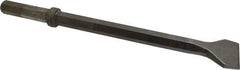 Made in USA - 3" Head Width, 18-1/4" OAL, 1" Shank Diam, Scaling Chisel - Hex Drive, Hex Shank, Alloy Steel - Exact Industrial Supply
