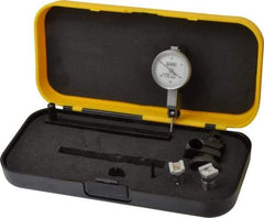Value Collection - 0.03 Inch Range, 0.0005 Inch Dial Graduation, Horizontal Dial Test Indicator - 1.1515 Inch White Dial, 0-15-0 Dial Reading - Exact Industrial Supply