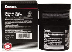 Devcon - 1 Lb Kit Gray Epoxy Resin Putty - 120°F (Wet), 250°F (Dry) Max Operating Temp - Exact Industrial Supply