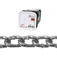 Campbell - Weldless Chain; Type: Twist Link Machine Chain ; Load Capacity (Lb.): 550 ; Trade Size: #1, #2, #3 ; Chain Diameter (Decimal Inch): 0.1800 ; Finish/Coating: Zinc Plated ; PSC Code: 4010 - Exact Industrial Supply