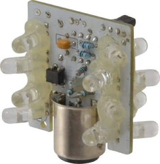 Eaton Cutler-Hammer - LED Lamp, Red, Steady, Stackable Tower Light Module - 24 VAC/VDC, 47 Milliamp, IP65 Ingress Rating, 4, 13, 4X NEMA Rated, Base Mount - Exact Industrial Supply