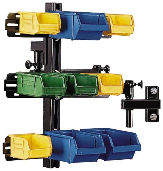 Qualtech - Steel Workbench & Workstation Bin Rack - 24" High, Use with Hubbell Workbenches - Exact Industrial Supply