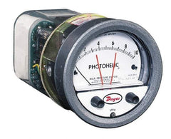 Dwyer - 35 Max psi, 2% Accuracy, NPT Thread Photohelic Pressure Switch - 1/8 Inch Thread, 15 Maximum PSI, 120°F Max - Exact Industrial Supply