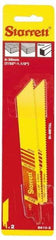 Starrett - 6" Long x 3/4" Thick, Bi-Metal Reciprocating Saw Blade - Straight Profile, 10 TPI, Toothed Edge, Universal Shank - Exact Industrial Supply