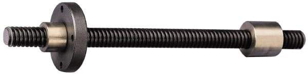 Keystone Threaded Products - TR26x5.0 Acme, 2m Long, Alloy Steel Trapezoidal Roll Metric Threaded Rod - Black Oxide Finish, Right Hand Thread - Exact Industrial Supply