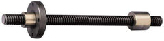 Keystone Threaded Products - TR10x3.0 Acme, 2m Long, Alloy Steel Trapezoidal Roll Metric Threaded Rod - Black Oxide Finish, Right Hand Thread - Exact Industrial Supply