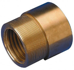 Keystone Threaded Products - 1.12" Long, 3/4" High, 1/2" Thread Length, Bronze, Right Hand, Round, Precision Acme Nut - 0.937-16 Thread Size, 2C Class of Fit - Exact Industrial Supply