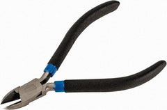 Armstrong - 4-1/4" OAL, Diagonal Cutter - 9/16" Jaw Length x 7/16" Jaw Width, Oval Head, Plastic Cushion Handle - Exact Industrial Supply