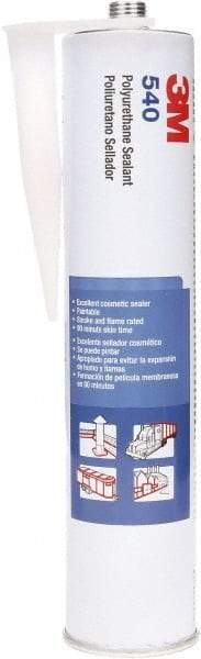 3M - 10.5 oz Cartridge Gray Polyurethane Sealant - -40 to 194°F Operating Temp, 1 hr Tack Free Dry Time, 24 hr Full Cure Time, Series 540 - Exact Industrial Supply