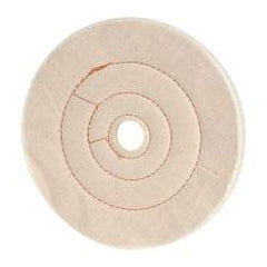 Dico - 8" Diam x 1/2" Thick Unmounted Buffing Wheel - Cushion Sewn, 1" Arbor Hole, Medium Density - Exact Industrial Supply