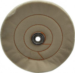 Dico - 8" Diam x 3/4" Thick Unmounted Buffing Wheel - Cushion Sewn, 1/2" Arbor Hole, Medium Density - Exact Industrial Supply