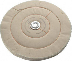 Dico - 10" Diam x 3/4" Thick Unmounted Buffing Wheel - Cushion Sewn, 1/2" Arbor Hole, Medium Density - Exact Industrial Supply