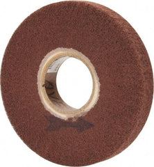 Made in USA - 6" Diam 220 Grit Aluminum Oxide Unmounted Flap Wheel - 2" Hole, 1" Wide, Density 7, Nonwoven, Grade Very Fine, 3,400 Max RPM - Exact Industrial Supply