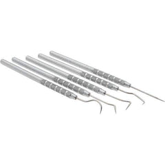 Value Collection - 5 Piece Precision Probe Set - Stainless Steel - Exact Industrial Supply