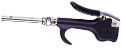 Coilhose Pneumatics - Safety Extension Tube Thumb Lever Blow Gun - 1/4 NPT, 24" Tube Length, Zinc - Exact Industrial Supply