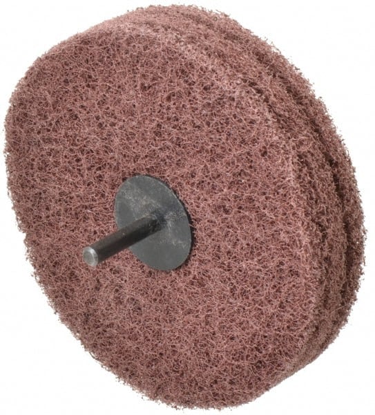 Standard Abrasives - 5" Diam, Medium Mounted Scrubber Buffing Wheel - Exact Industrial Supply