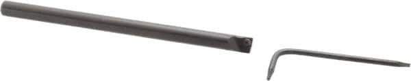 Seco - 0.265" Min Bore Diam, 3" OAL, 1/4" Shank Diam, SCLD Indexable Boring Bar - CD.. 1.2 Insert, Screw Holding Method - Exact Industrial Supply