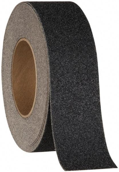 NMC - Black Solid Color Anti-Slip Vinyl Tape - 12" Wide x 60' Long x 0.05" Thick, General Traffic - Exact Industrial Supply