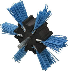 Dico - 4" OD, 1/4" Shank Diam, Nylon Wheel Brush - 1/4" Shank, 240 Grit - Exact Industrial Supply