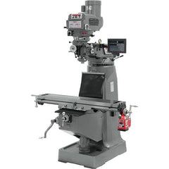 Jet - 9 x 49" 3 hp 230/460V Variable Speed Pulley Control 3 Phase Knee Milling Machine - Exact Industrial Supply