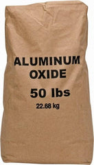 Made in USA - Medium Grade Angular Aluminum Oxide - 120 Grit, 9 Max Hardness, 50 Lb Box - Exact Industrial Supply