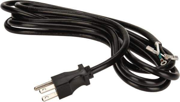 Gast - 1/3 HP Power Cord Assembly - 10 Ft. Long, 115-1 Voltage - Exact Industrial Supply