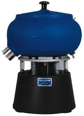 Made in USA - 1/2 hp, Wet/Dry Operation Vibratory Tumbler - Adjustable Amplitude, Flow Through Drain - Exact Industrial Supply
