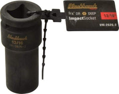 Blackhawk by Proto - 3/4" Drive 13/16" Deep Impact Socket - 6 Points, 3-1/4" OAL - Exact Industrial Supply