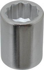 Blackhawk by Proto - 1", 3/4" Drive, Standard Hand Socket - 12 Points, 2" OAL, Chrome Finish - Exact Industrial Supply