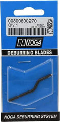 Noga - 1/8" Max Head Diam Countersink Blade - High Speed Steel, Right Handed Blade, Compatible with NogaGrip-1 Handle, RotoDrive Holder, for Hole Inner Surface & Outer Edge - Exact Industrial Supply