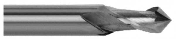 Magafor - 20mm Body Diam, 90°, 4" OAL, Solid Carbide Spotting Drill - Exact Industrial Supply