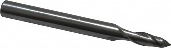 Magafor - 4mm Body Diam, 90°, 2" OAL, Solid Carbide Spotting Drill - Exact Industrial Supply