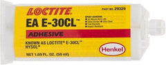 Loctite - 50 mL Cartridge Two Part Epoxy - 30 min Working Time, 4,270 psi Shear Strength, Series E-30CL - Exact Industrial Supply