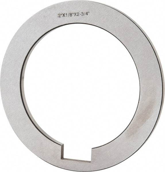 Interstate - 2" ID x 2-3/4" OD, Alloy Steel Machine Tool Arbor Spacer - 1/8" Thick - Exact Industrial Supply