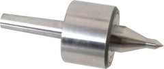 Riten - MT2 Taper Shank, 2-3/8" Head Diam 4,480 Lb Capacity Live Center - 4,000 Max RPM, 1-3/4" Head Length, 3/8" Point Diam, 1-7/8" Point Len, 310 Lb Max Workpc, 6-7/16" OAL, 5/8" Long Tip, Long Point - Exact Industrial Supply