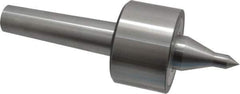 Riten - MT4 Taper Shank, 3" Head Diam 6,000 Lb Capacity Live Center - 4,000 Max RPM, 1-31/32" Head Length, 1/2" Point Diam, 2.2188" Point Len, 1,100 Lb Max Workpc, 8-5/8" OAL, 13/16" Long Tip, Long Point - Exact Industrial Supply