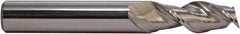 M.A. Ford - 3/4", 3" LOC, 3/4" Shank Diam, 5-1/4" OAL, 2 Flute, Solid Carbide Square End Mill - Single End, Uncoated, 37° Helix, Centercutting, Right Hand Cut, Right Hand Flute, Series 136 - Exact Industrial Supply