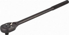 Proto - 1/2" Drive Pear Head Standard Ratchet - Black Oxide Finish, 16" OAL, 24 Gear Teeth, Standard Head - Exact Industrial Supply