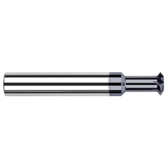 Harvey Tool - 1/2° 1/2" Cut Diam, 0.326" Cut Width, 1/2" Shank, Solid Carbide Double-Angle Cutter - Exact Industrial Supply