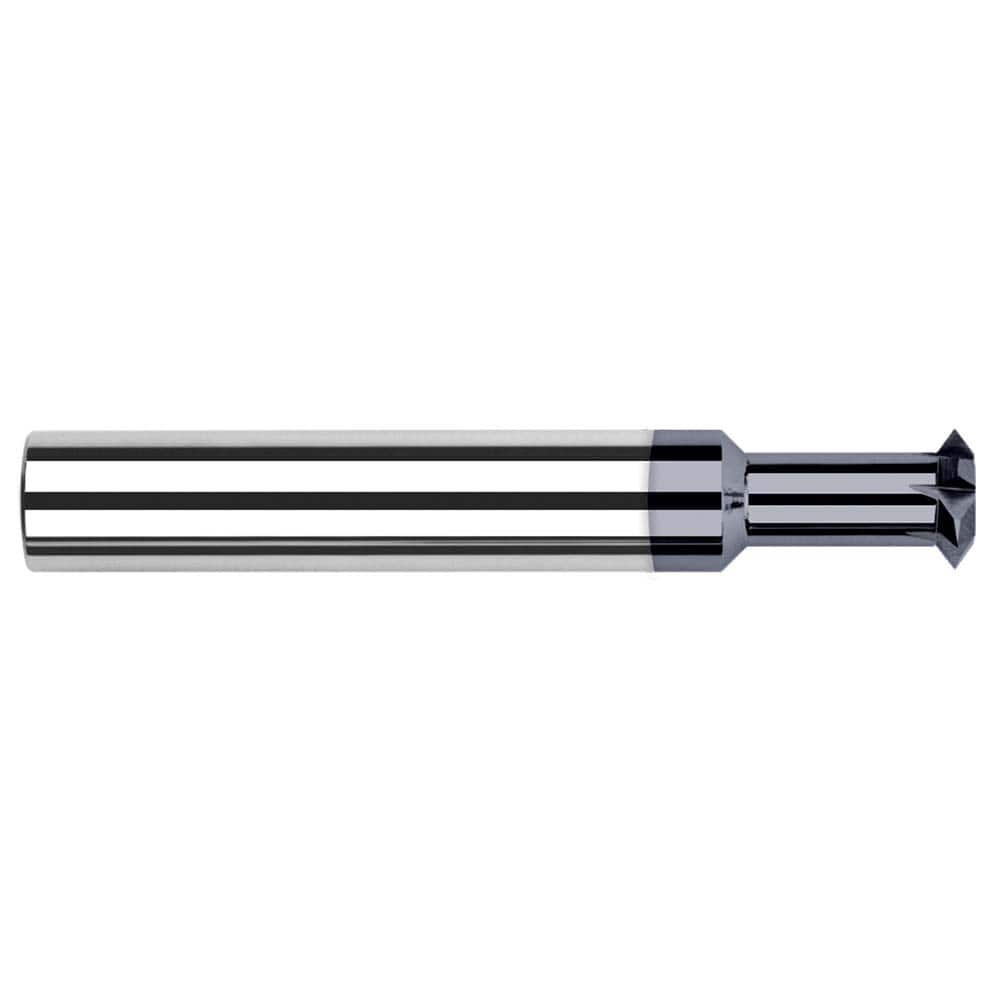 Harvey Tool - 1/2° 1/2" Cut Diam, 0.188" Cut Width, 1/2" Shank, Solid Carbide Double-Angle Cutter - Exact Industrial Supply