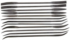 Value Collection - 12 Piece Swiss Pattern File Set - 6-3/4" Long, 0 Coarseness - Exact Industrial Supply