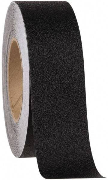 NMC - Black Solid Color Anti-Slip Vinyl Cleat - 6" Wide x 2' Long x 0.02" Thick, General Traffic - Exact Industrial Supply