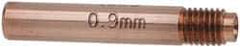 Lincoln Electric - MIG Tip Air Cooled Welder Nozzle/Tip/Insulator - 0.035" Wire Outside Diam - Exact Industrial Supply