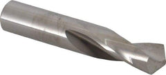 M.A. Ford - 5/8" 118° Spiral Flute Solid Carbide Screw Machine Drill Bit - Bright Finish, Right Hand Cut, 1-3/4" Flute Length, 3-1/2" OAL, Faceted Point, Straight Shank - Exact Industrial Supply