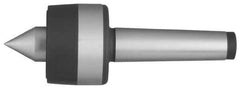 Value Collection - MT4 Taper Shank Shank, 52mm Head Diam, Live Center - 3,000 Max RPM, 33mm Point Diam, 3.21" Point Len, 1,323 Lb Max Workpc, Standard Point - Exact Industrial Supply