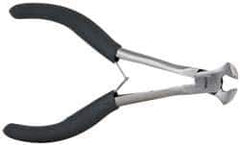 Value Collection - 5-1/2" OAL, End Cutting Pliers - 1/2" Jaw Length x 9/16" Jaw Width, Plastic Coated Handle - Exact Industrial Supply