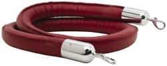 Tensator - 6' Long x 1-1/2" Wide Naugahyde Rope - Red - Exact Industrial Supply