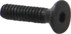 Value Collection - #2-56 UNC Hex Socket Drive, 82° Flat Screw - Alloy Steel, Black Oxide Finish, Fully Threaded, 3/8" OAL - Exact Industrial Supply