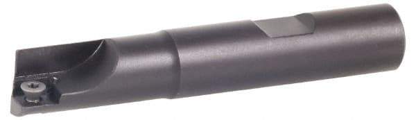 Kennametal - 1-3/4" Cut Diam, 11.94mm Max Depth of Cut, 1-1/4" Shank Diam, 4.78" OAL, Indexable Square Shoulder Centercutting End Mill - SPEB 422 Inserts, Weldon Shank, 0° Lead Angle, Through Coolant - Exact Industrial Supply