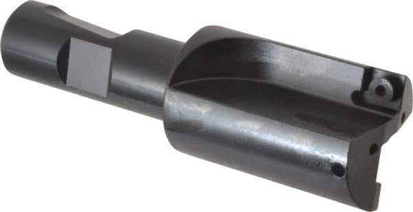 Kennametal - 1-1/4" Cut Diam, 8.64mm Max Depth of Cut, 3/4" Shank Diam, 4" OAL, Indexable Square Shoulder Centercutting End Mill - SPEB 322 Inserts, Weldon Shank, 0° Lead Angle, Through Coolant - Exact Industrial Supply